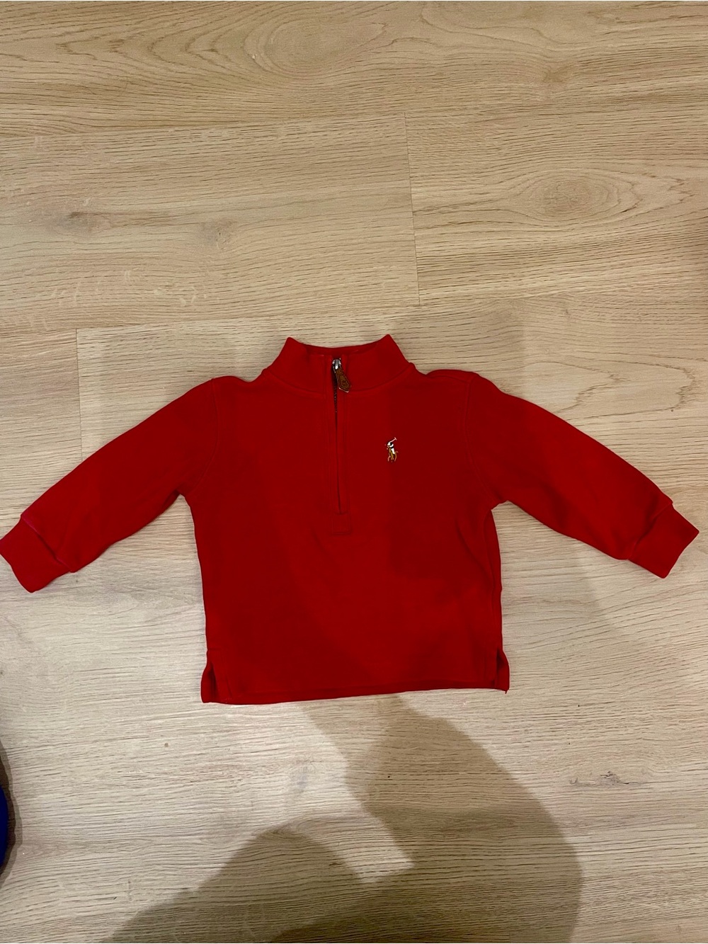 Polo by Ralph Lauren Red Half-Zip Kids Sweatshirt